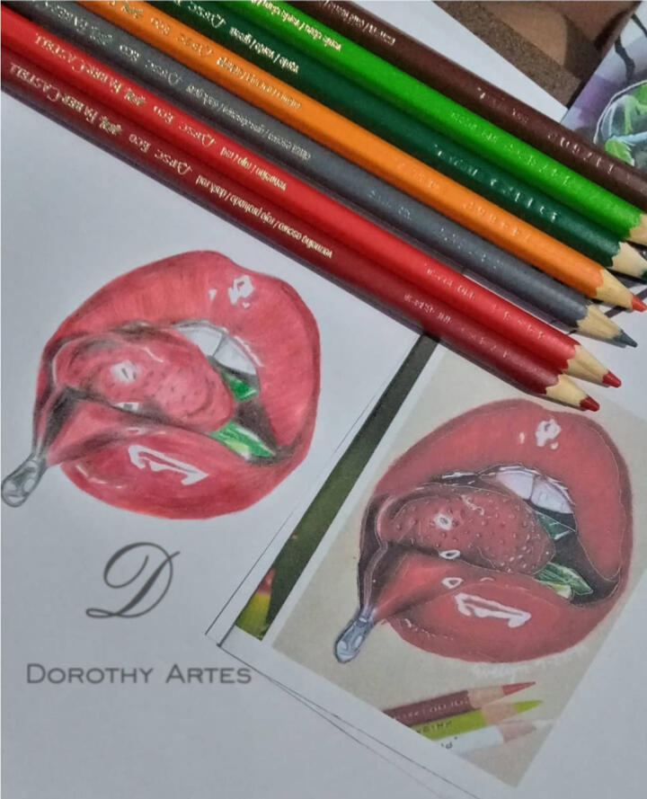 Made with colored pencils Made with colored pencils
