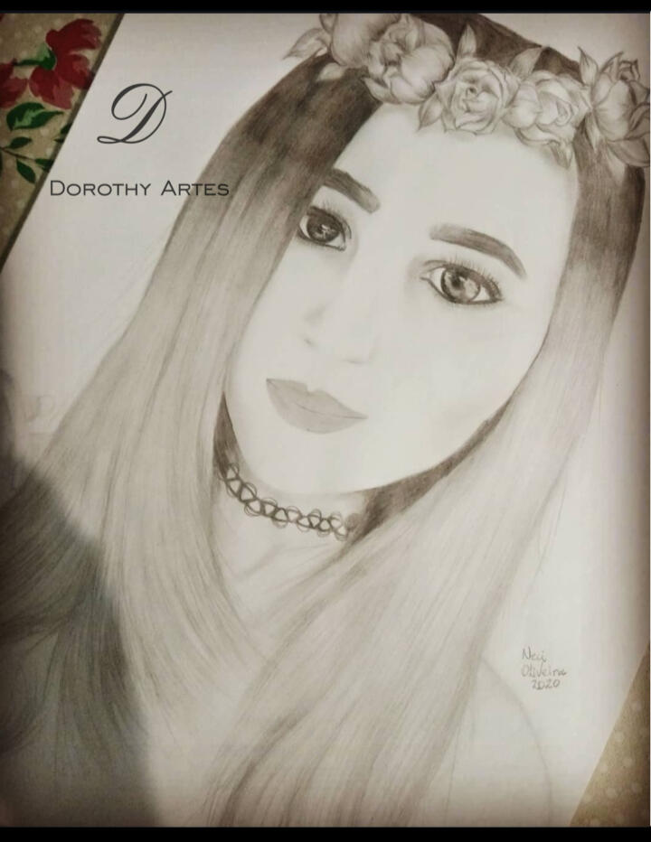 Portrait made with graphite pencil Portrait made with graphite pencil